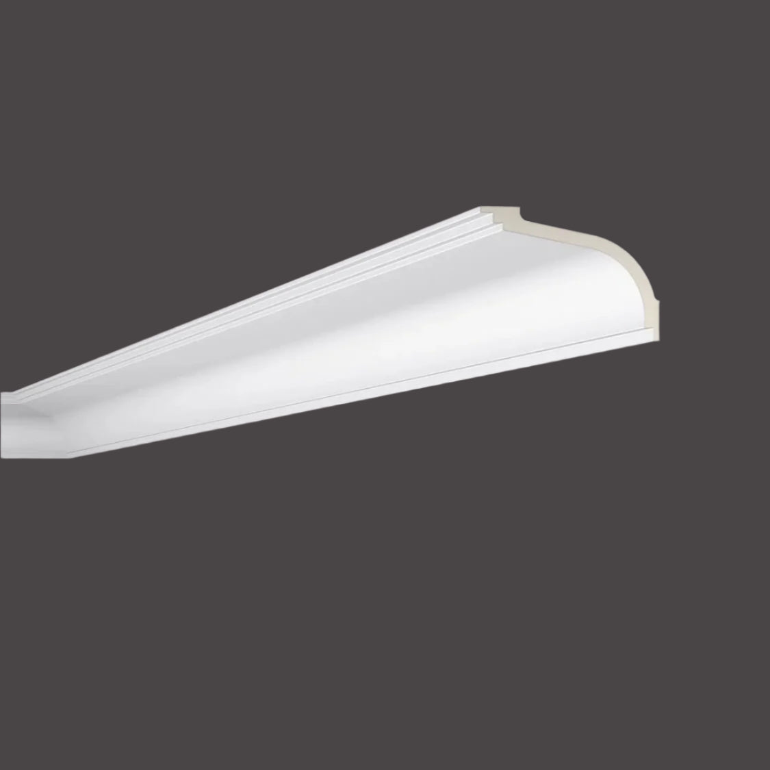 Z17 ARSTYL® 2M NMC Ceiling Coving on grey ceiling | DecorMania UK